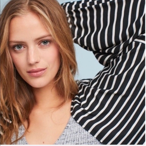 FIRM🔥Anthropologie Striped Dolman Cardigan - Picture 4 of 6